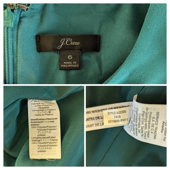 J. Crew long sleeve dress 365 crepe buttons - Picture 5 of 8